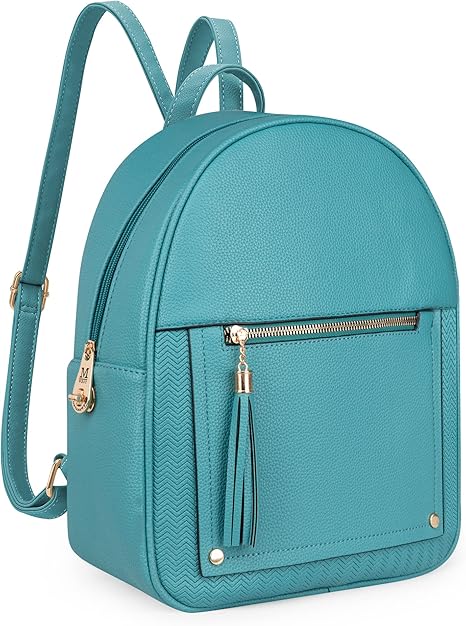 West Medium Backpack Purse for Women Anti Theft Backpack with Secured Zipper & Tassel