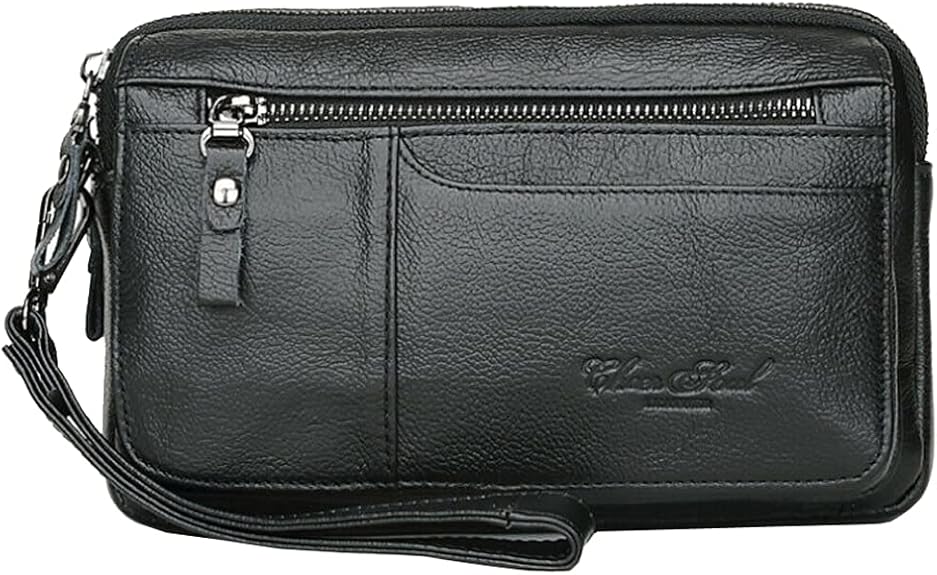  Leather Clutch Purse Wallet Men Wrist Bag
