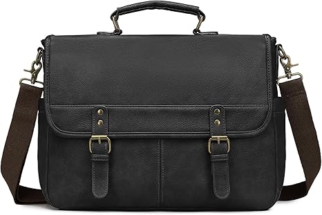 Messenger Bag for Men, 15.6 Inch Laptop Briefcase Large Computer Satchel Shoulder Bag for Work/Business/Travel
