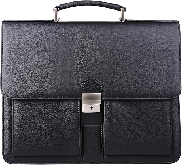  Mens New PU Leather Attache Briefcase Traditional Messenger Lawyer Bag, MBYX015