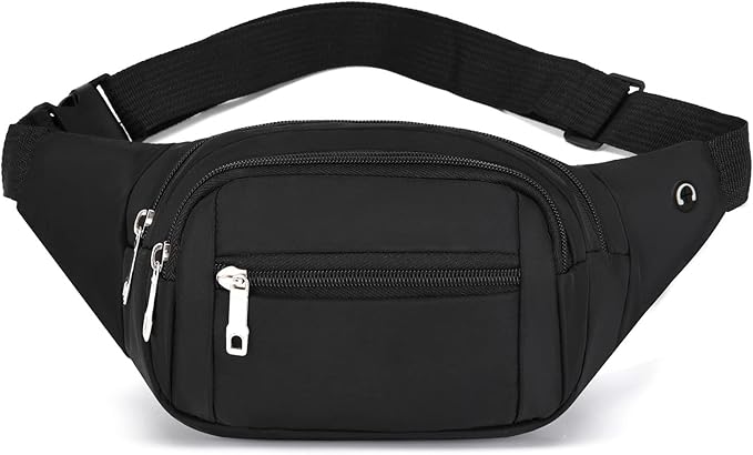 Fanny Pack for Men&Women,Large Waist Bag & Hip Bum Bag with Adjustable Strap for Outdoors Workout Traveling Casual Running Hiking Cycling