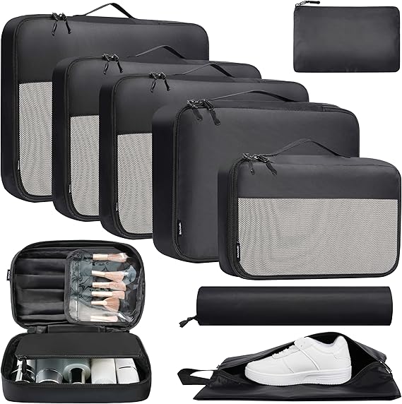8 Set/9 Set Packing Cubes Luggage Packing Organizer for Travel, Suitcase Packing Bags for Travel Accessories