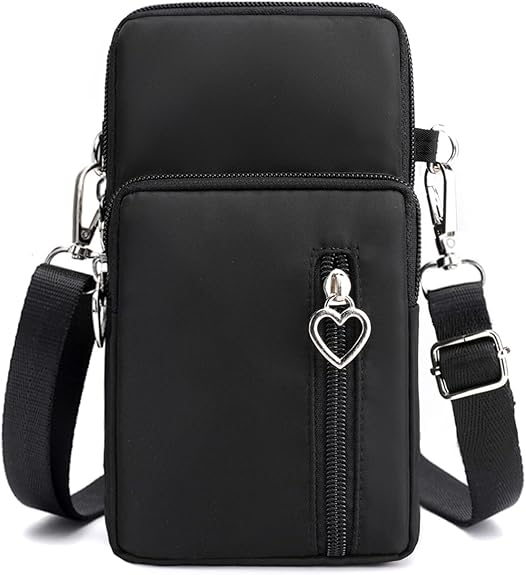 Small Crossbody Bag for Women - Mini Phone Purses with Crossbody Strap and Wallet - Nylon Arm Bag